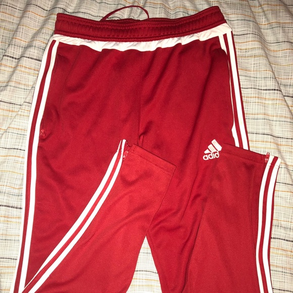 adidas Pants - Adidas red climacool joggers